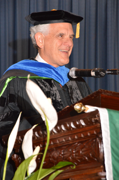 Motta Delivers Heartfelt Charge to Graduates