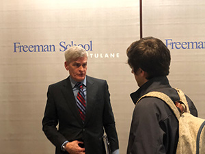 Sen. Bill Cassidy visits Freeman to talk energy and infrastructure